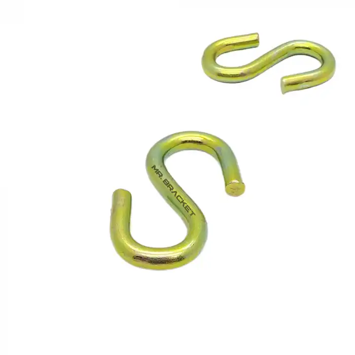 10 Ad. Metal S Kanca Küçük - Es Kanca - Gardırop Kancası Demir - Avize Eşya Elbise Asmak Için Kanca