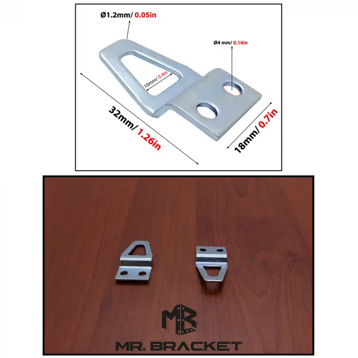10 ad Tablo Kancası Kıvrık Model - Metal Çerçeve Askısı Aparatı - Vidalı Fotoğraf Resim Asma Kancası