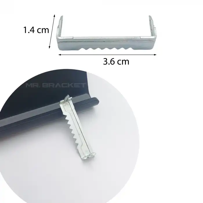 10 adet - Çivili Timsah Askı - Metal Çerçeve Tablo Askısı Aparatı - Çakmalı Fotoğraf Asma Kancası