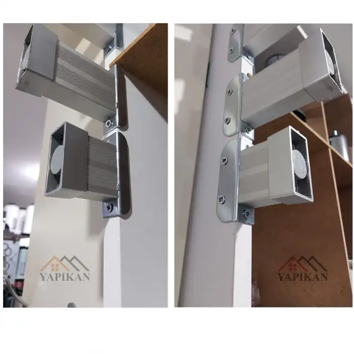 18mm Sunta MDF U Geçme Alüminyum Ayak 15 cm - Yükseklik Ayarlı - Suntaya Geçme Mobilya Dolap Baza Masa Ayağı