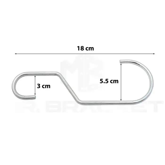 Mr. Bracket 2. ad Bisiklet Askı ES Çengeli Çinko - Bisiklet Tekeri Asma Aparatı - Bisiklet Tavana Asma Demiri
