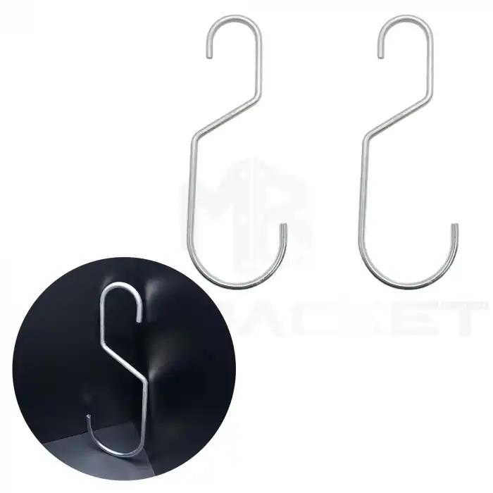 Mr. Bracket 2. ad Bisiklet Askı ES Çengeli Çinko - Bisiklet Tekeri Asma Aparatı - Bisiklet Tavana Asma Demiri