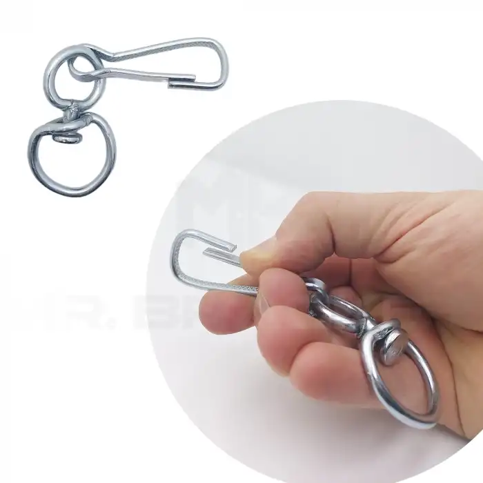 Mr. Bracket 2 ad. Fırdöndü Dönerli Maşa No:65 - Köpek Zinciri Tasma Fırdöndü Halat Bağlama Aparatı