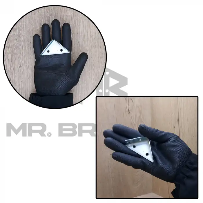 2 ad. Köşe Gönye No:1 - Çerçeve Tablo Çıta Baza Sunta Birleştirme Aparatı Düz Demir Köşebent