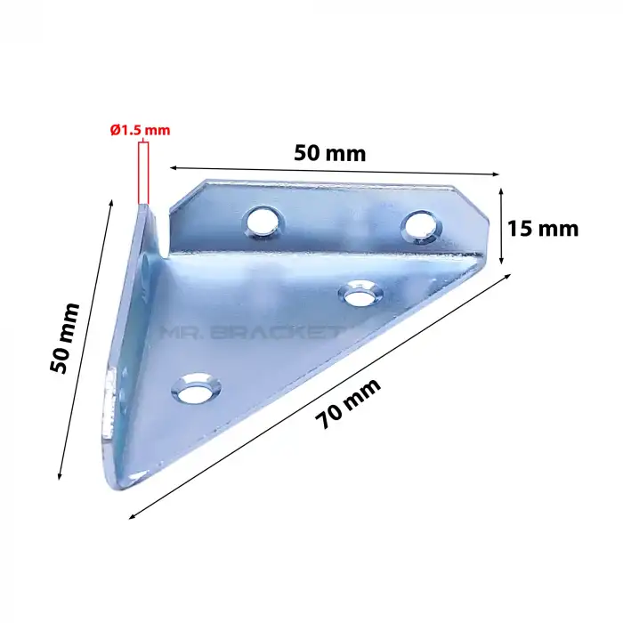 2 ad. Köşe Gönye No:1 - Çerçeve Tablo Çıta Baza Sunta Birleştirme Aparatı Düz Demir Köşebent