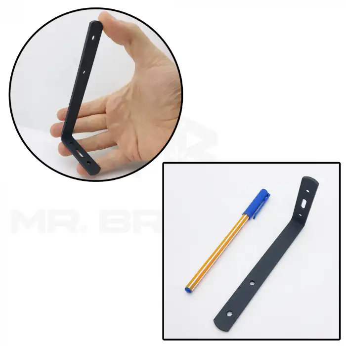 2li Çelik Deprem Dolap Sabitleme Aparatı 6x14 cm Beyaz - Mobilya Gardırop Portmanto Sabitleyici