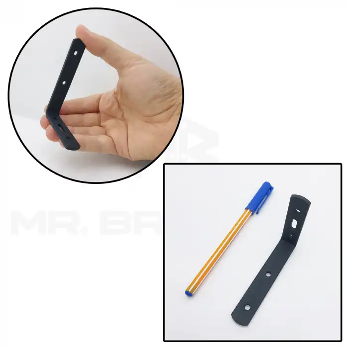 2li Çelik Deprem Dolap Sabitleme Aparatı 6x9 cm Beyaz - Mobilya Gardırop Sabitleyici L Demir Gönye