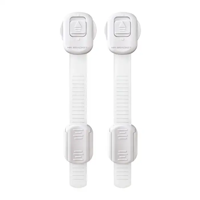 2li Yüksek Güvenlikli Kilitli Ayarlanabilir Bebek Çocuk Buzdolabı Fırın Klozet Dolap Çekmece Kilidi