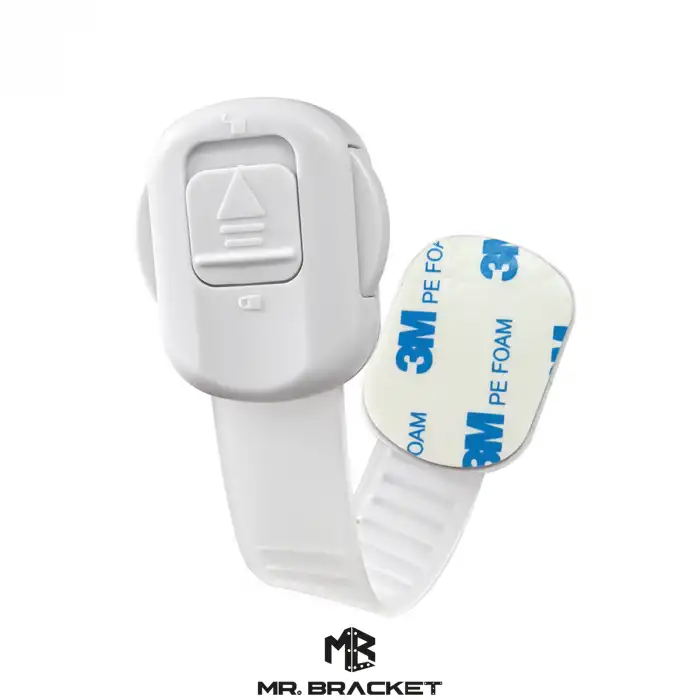 2li Yüksek Güvenlikli Kilitli Ayarlanabilir Bebek Çocuk Buzdolabı Fırın Klozet Dolap Çekmece Kilidi