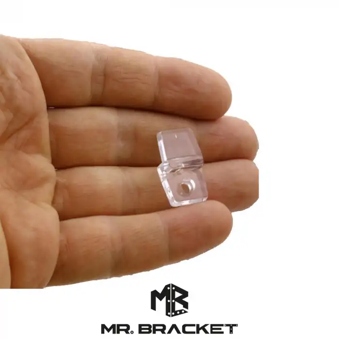 20 ad. Şeffaf Plastik Ayna Tırnağı - Cam Tutucu Tırnak - Duvara Ayna Sabitleyici Asma Montaj Aparatı