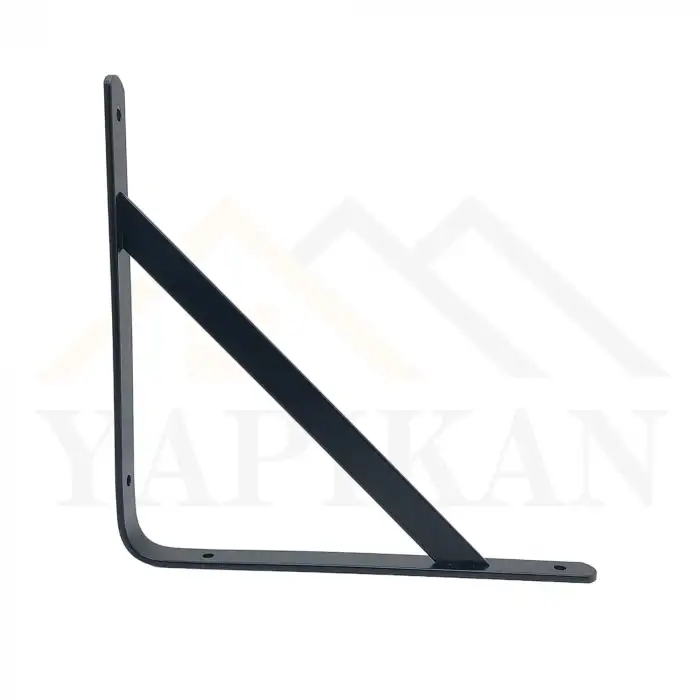 200x200mm - Modern Ağır Yük Beyaz Raf Altı L Ayak - Ferforje Raf Demiri Konsol Ayağı - Metal Duvar Raf Tutucu Montaj Aparatı