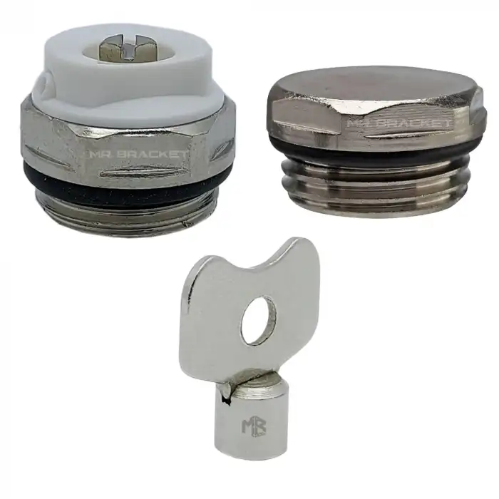 3lü Purjör Hava Alma Anahtarı Purjör Tapası Seti - Panel Radyatör Havlupan Bakım Su Tahliye Aparatı