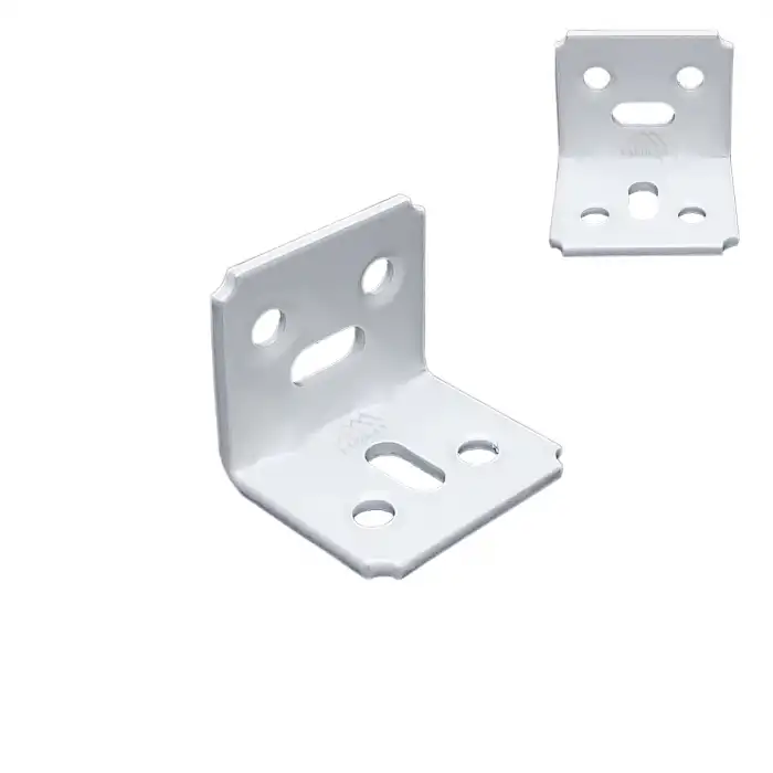 30x25x25mm Kanallı Köşebent Beyaz Renk - L Demir Gönye Köşe Birleştirme Sabitleme Aparatı