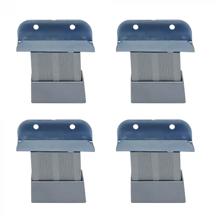 4lü 18mm Sunta Mdf Geçme U Alüminyum Ayak 5 cm - Ayarlı Suntaya Geçme Mobilya Dolap Baza Masa Ayağı