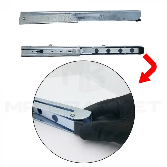 40cm Çinko 1-Takım - Kademeli Mandallı Katlanabilir Masa Konsolu - Duvara Monte Katlanır L Raf Ayağı