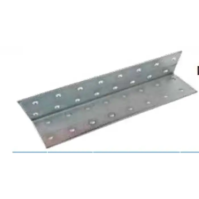 40x40x160mm - Orta Yük L Demir Gönye Köşebent (Kod-670) - Mobilya Dolap Raf Masa Sabitleme Birleştirme Demiri - Köşe Bağlantı Aparatı