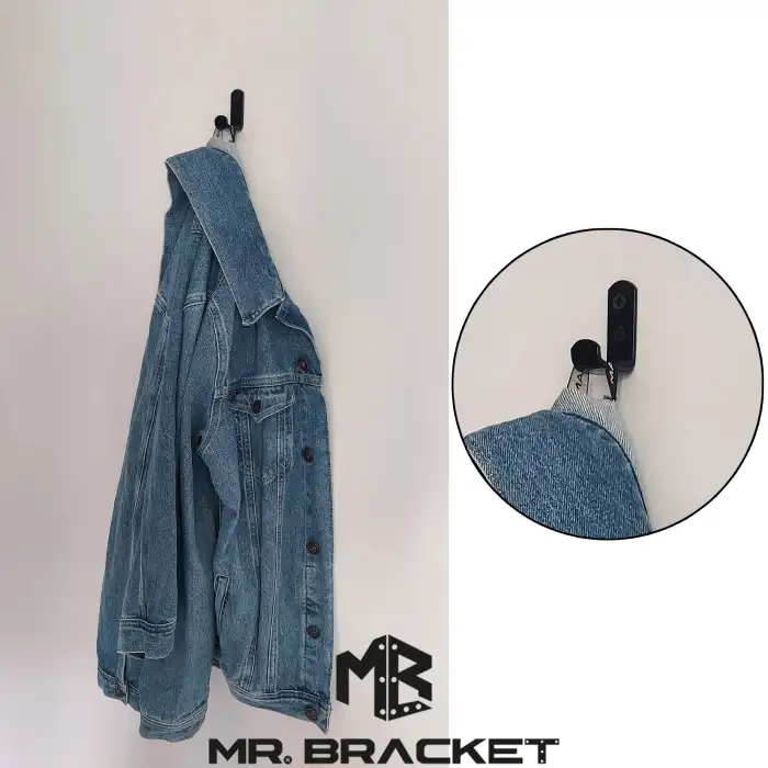 5 ad. Çelik Portmanto Askısı 30mm Gümüş - Vestiyer Metal Duvar Elbise Askılığı Eşya Mobilya Askısı