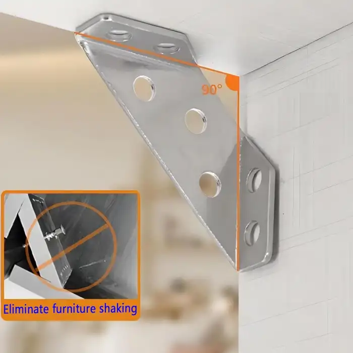 5 ad Universal L Demir Gönye Köşebent Mobilya Eşya Raf Dolap Sabitleme Birleştirme Bağlantı Aparatı