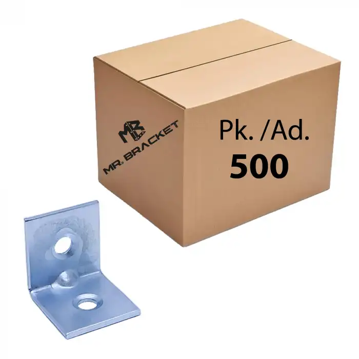 Toptan 500 ad. - 16x16x16mm L Demir Gönye Köşebent - Mobilya Dolap Köşe Birleştirme Bağlantı Aparatı