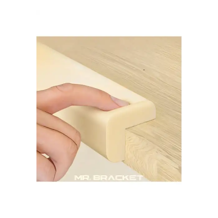 2 m. Hazır Yapışkanlı Krem Yumuşak Kauçuk Bebek Kenar Koruyucu Kalın Form- Masa Köşe Koruma Güvenlik