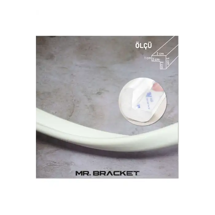 2 m. Hazır Yapışkanlı Krem Yumuşak Kauçuk Bebek Kenar Koruyucu Kalın Form- Masa Köşe Koruma Güvenlik