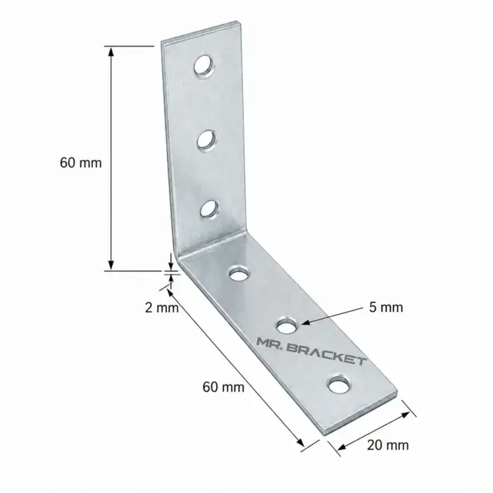 10 ad. L Demir Gönye Köşebent 6x6cm - Mobilya Dolap Raf Masa Köşe Bağlantı Elemanı Sabitleme Aparatı