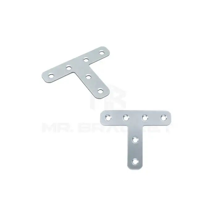 4 ad. T Demir Gönye Köşebent 15x55x70mm - Tablo Çerçeve Sandalye Masa Te Köşe Bağlantı Birleştirme