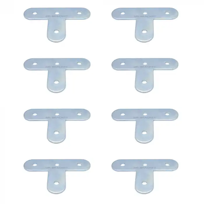 8 ad. T Demir Gönye Köşebent 15x40x60mm - Mobilya Dolap Masa Sandalye Te Köşe Bağlantı Birleştirme