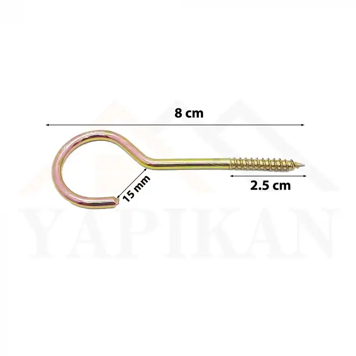 Asma Tavan Pitonu 19x130 - Açık Piton Kanca Demir