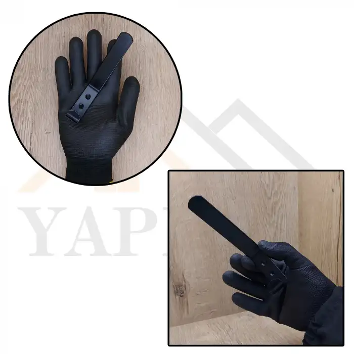 Dekoratif Portmanto Askı Çelik Siyah