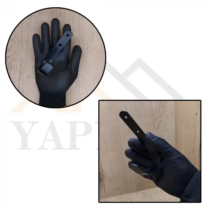 Yuvarlak Askı Büyük Boy Çelik Siyah