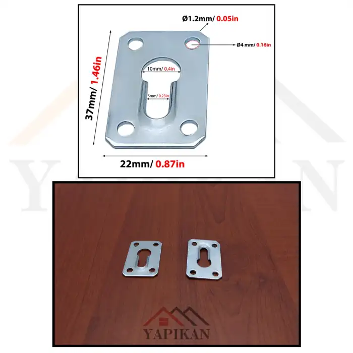 Gizli Çerçeve Askı Aparatı Büyük - Resim Asma Aparatı Kancası - Tablo Çerçeve Duvara Montaj Askı Demiri