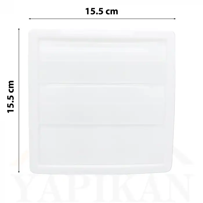 Hareketli Aspiratör Davlumbaz Baca Menfezi Kapağı Kare - Hava ile Açılıp Kapanan Duvar Menfezi - Panjurlu Oynar Aspiratör Borusu Çıkış Kapağı