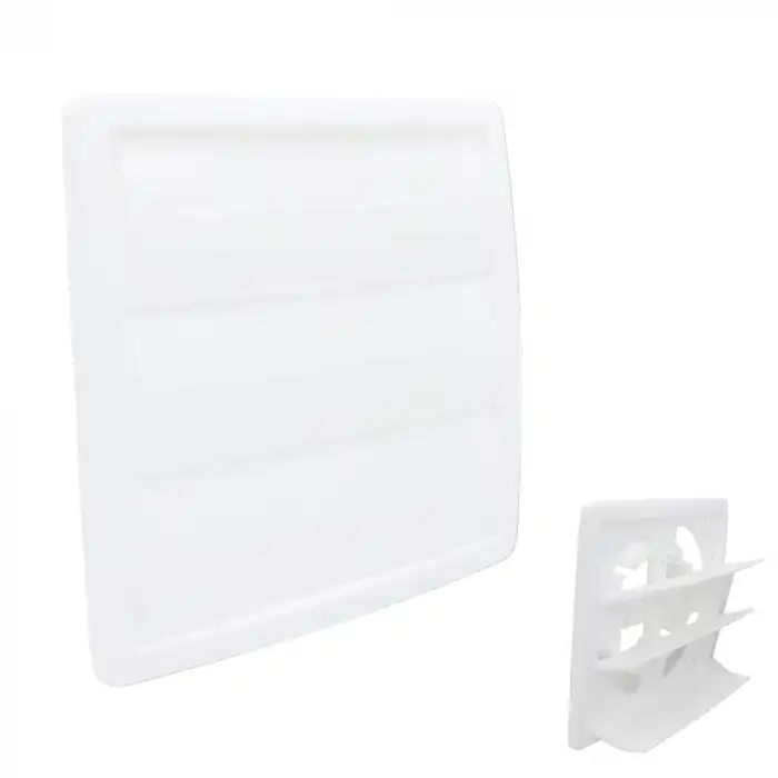 Hareketli Aspiratör Davlumbaz Baca Menfezi Kapağı Kare - Hava ile Açılıp Kapanan Duvar Menfezi - Panjurlu Oynar Aspiratör Borusu Çıkış Kapağı