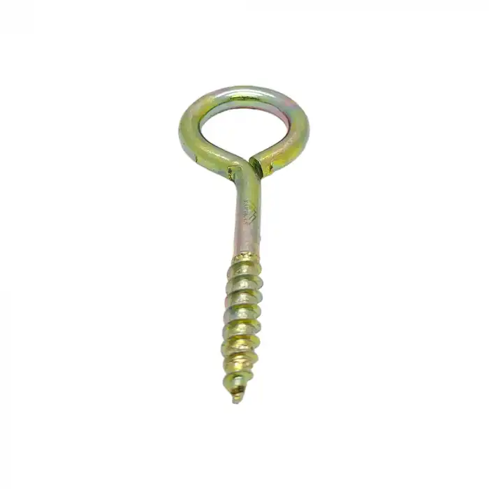 Kapalı Piton Kanca 21x100 - Tavana Karabina İp Asma Kancası Demir - Duvara Halat Askı Aparatı