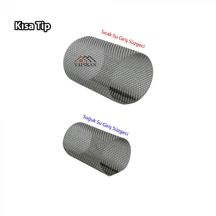 Kısa Tip Kombi Pislik Tutucu Filtresi Süzgeci 2 Li Takım Set - Petek Kombi Bakımı Süzgeç Tamiri