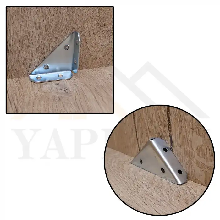 Köşe Gönye No: 1 - Çerçeve Tablo Çıta Köşe Birleştirme Aparatı - Düz Köşe Demir Köşebent