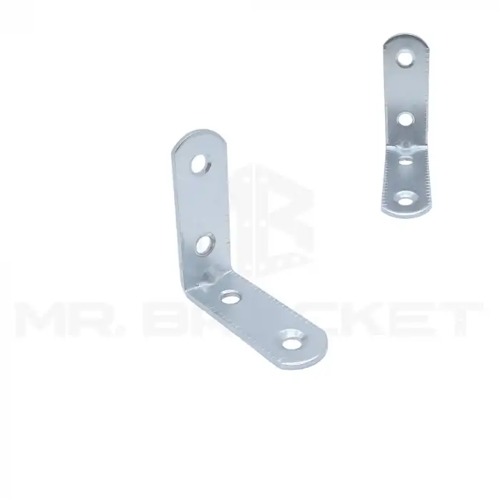 Mr. Bracket 10 ad. L Demir Gönye Köşebent 4x4cm- Mobilya Köşe Sabitleme Birleştirme Bağlantı Aparatı
