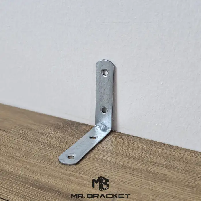 10 ad. L Demir Gönye Köşebent 6x6cm - Mobilya Dolap Raf Köşe Sabitleme Birleştirme Bağlantı Aparatı
