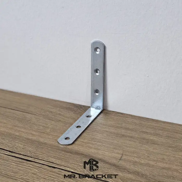 10 ad. L Demir Gönye Köşebent 8x8cm - Mobilya Dolap Raf Köşe Sabitleme Birleştirme Bağlantı Aparatı