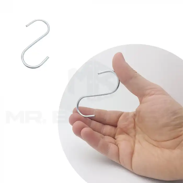 Mr. Bracket 10 ad. Stoplu Piton Kanca No:2 - Metal Açık Piton Kanca Demiri Eşya Asma Kancası Aparatı