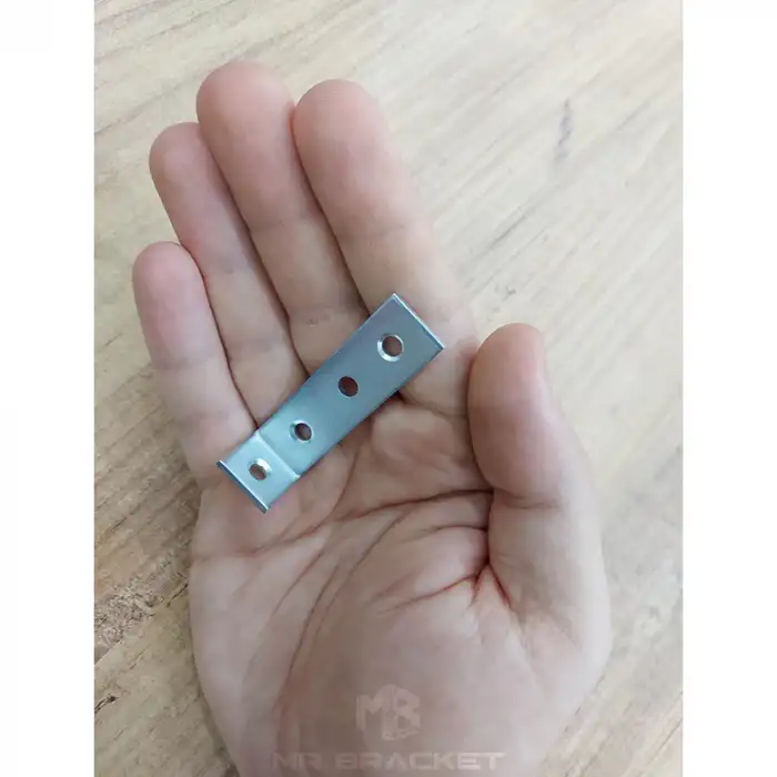 Mr. Bracket 25 ad. L Demir Gönye Köşebent 16x55x15mm - Mobilya Dolap Sabitleme Köşe Bağlantı Aparatı