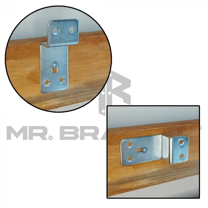 Mr. Bracket 4 ad. Ze Gönye Köşebent 30x50x20x25mm - Eşya Asma Duvar Kancası Destek Askısı Aparatı