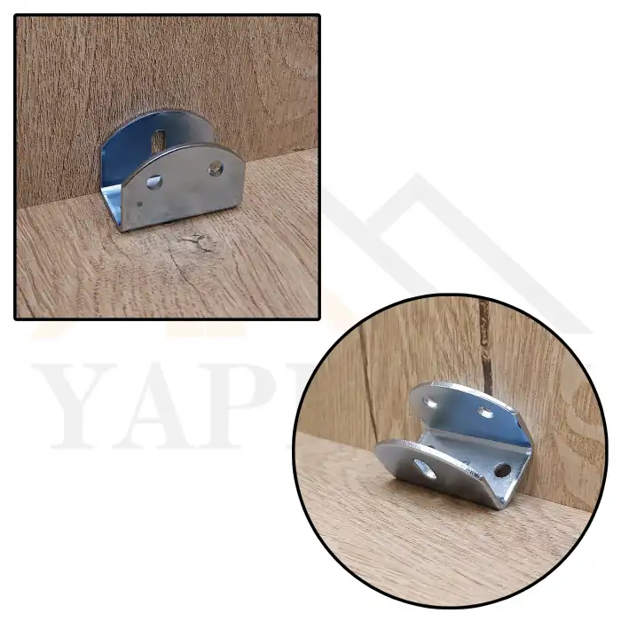 Panel Duvar Bağlantısı Metal - Sunta Duvara Bağlama Aparatı - Sunta Ekleme Bağlantı Demiri