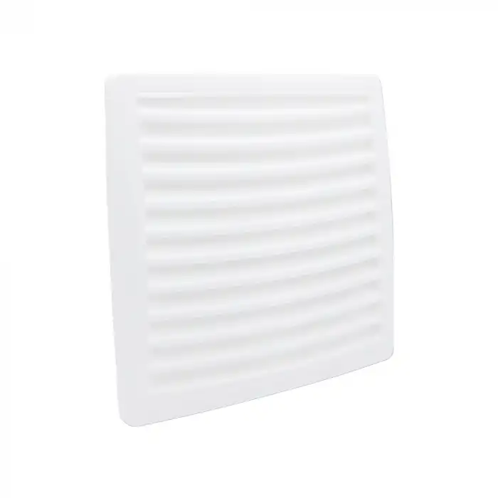 Sabit Baca Kapağı Kare 13 cm - Aspiratör Davlumbaz Duvar Menfezi - Sabit Panjurlu Aspiratör Borusu Çıkış Kapağı