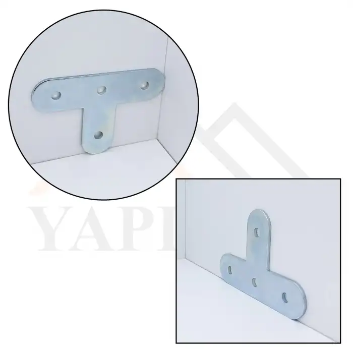 T Demir Gönye Köşebent 1.5x15x40x60mm - Te Köşe Bağlantı Birleştirme