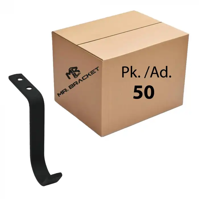 Toptan 50 ad. - Çelik Masa Altı Askısı Texture Mat Siyah - Okul Sınıf Askılık Çanta Kulaklık Eşya Asma Aparatı