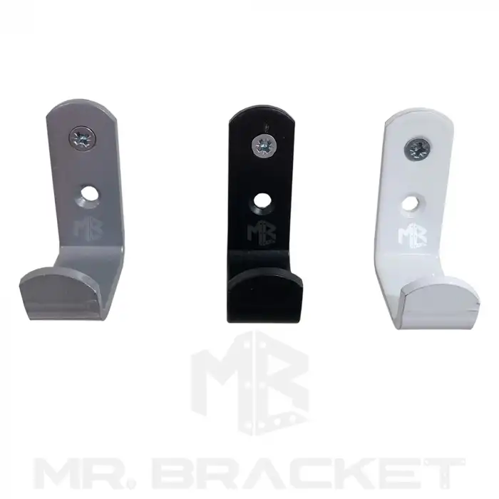 Toptan 50 ad. - Metal Duvar Askısı Siyah - Kırılmaz Okul Sınıf Askılık Masa Sıra Çanta Askılığı