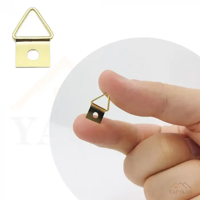 Üçgen Çerçeve Askısı 1 No Küçük - Tablo Asma Aparatı - Resim Fotoğraf Duvara Askı Demiri