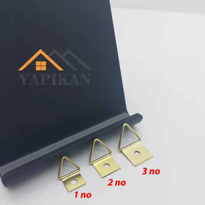 Üçgen Çerçeve Askısı 3 No - Tablo Asma Aparatı - Resim Fotoğraf Duvara Askı Demiri